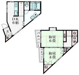 上十条5丁目一戸建の物件間取画像